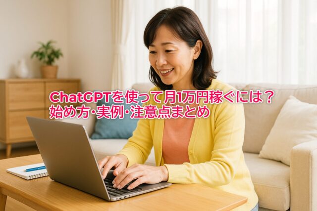 初めてウェブライターとして副業に従事するミドル世代の女性
